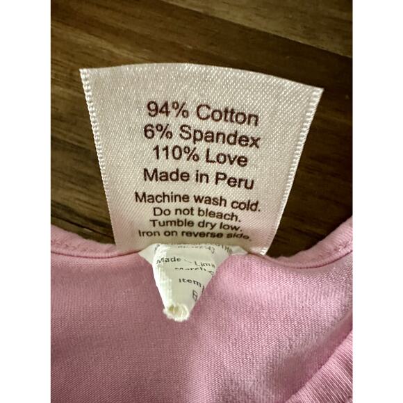 Matilda Jane Vintage Almost Summer Anna Scott Lap Pink Knit Short Sleeve Dress 4 - Picture 6 of 8